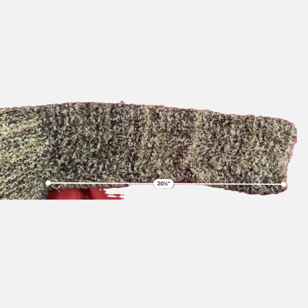 Cozy Multi Beige and Brown Colored Hand Knitted Pullover Sweater - Picture 6 of 9